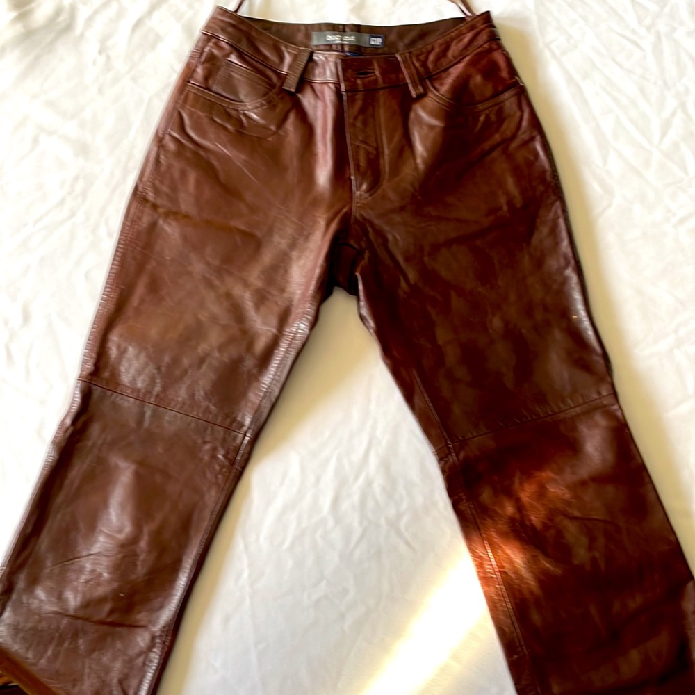 Womens genuine leather pants